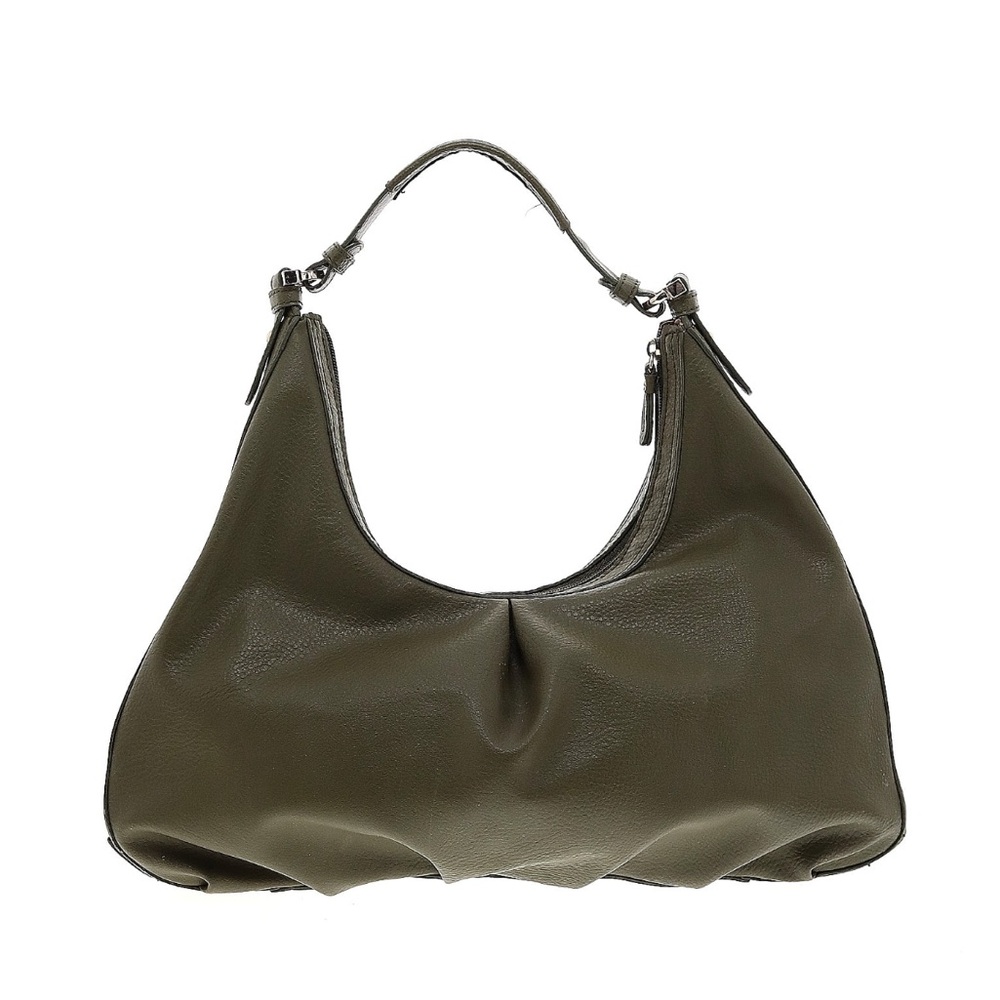 Liz Claiborne Green Hobo Bag with Crescent Silhouette
